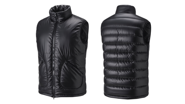 Shop black puffer vest for men stylish sleeveless jacket outerwear