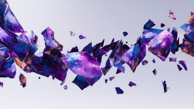 Abstract Geometric Shapes With Vibrant Colors