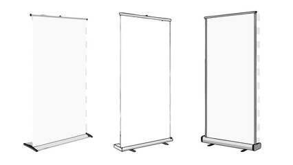 Pull up banner stand design for marketing events and trade shows promotion display advertising and signage
