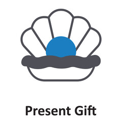 Present gift Vector Icon which can easily modify or edit