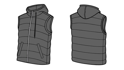 Shop stylish hooded puffer vest for men and women trendy sleeveless jacket outerwear fashion apparel 100 character