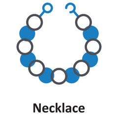 Necklace Vector Icon which can easily modify or edit