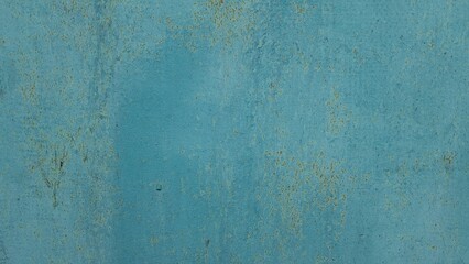 Blue Painted Wall Texture With Distressed Surface