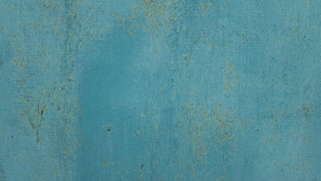 Blue Painted Wall Texture With Distressed Surface - Powered by Adobe