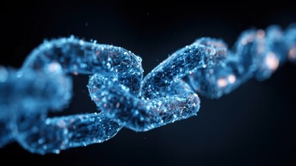 Digital Blockchain Technology Network Connections Abstract Concept