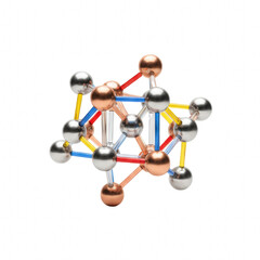 Obraz premium Molecular Model Kit with Colorful Atoms and Bonds for Chemistry Learning