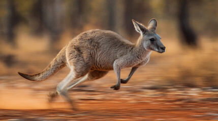 kangaroo jumping freally fast
