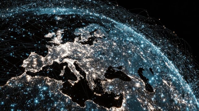 Global Interconnected Network of Illuminated Earth and Data