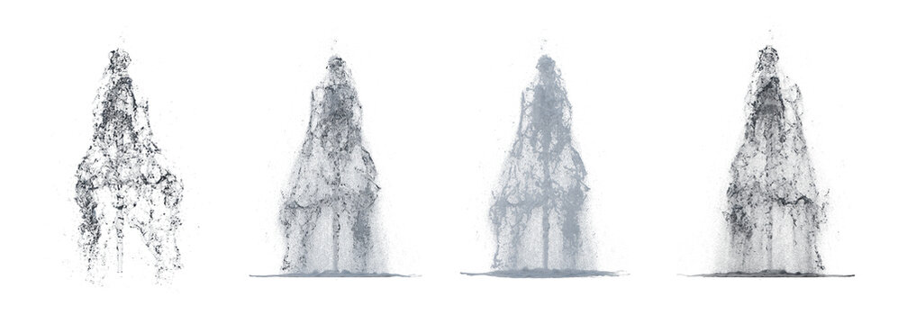 Fountain isolated transparent background 3d rendering PNG
