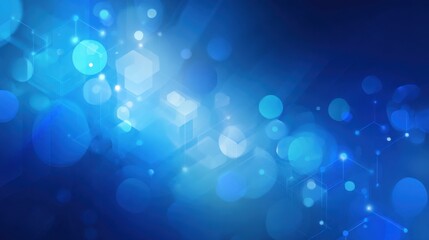 Blue Abstract Technology Background with Digital Connection Network