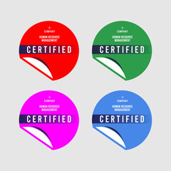 set of colorful stickers