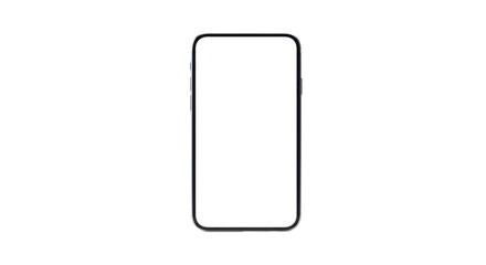 Smartphone in Isolation: A sleek smartphone isolated, offering an expanse of blank screen. It is a portal to an interface.
