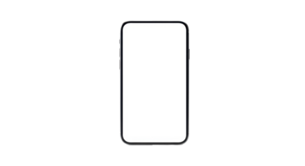 Smartphone in Isolation: A sleek smartphone isolated, offering an expanse of blank screen. It is a portal to an interface.