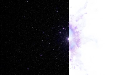 Abstract cosmic background with stars and nebula space illustration with light effect galaxy concept