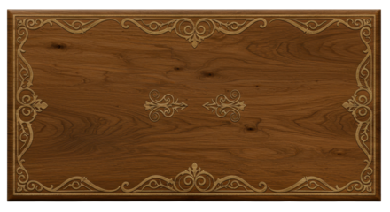Ornate wooden table top: An exquisite top, showcasing detailed woodwork and design.