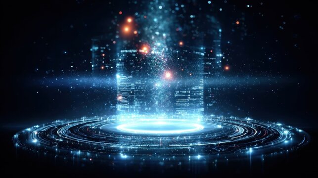 A cosmic portal lab starts a dimensional exam while a warp update stabilizes monitoring upgrading the database improving efficiency and sharing interdimensional feedback with the portal server