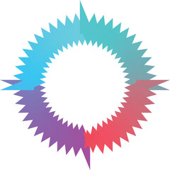 Abstract geometric design with bold colors and text elements