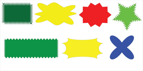 Abstract geometric composition with vibrant color accents