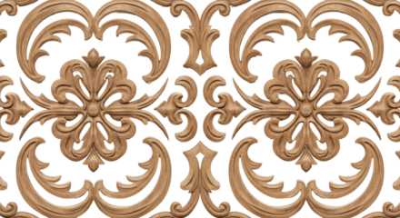Wood Carving Artistry: An intricate wood carving design, a testament to craftsmanship and artistry. Showcasing detailed patterns and the natural beauty of the wood, it's a timeless decor element.