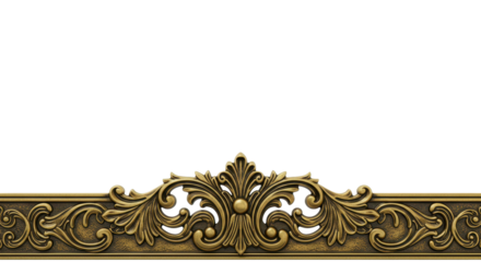 Ornate Architectural Accent: An exquisite, detailed carving, perfect for adding an antique and elegant touch to designs, exudes timeless charm and sophistication.