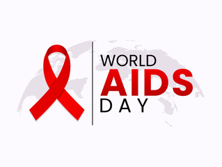 Vector graphic of World AIDS Day for World AIDS Day celebration.