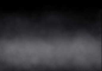 Dark smoky black and grey background with mysterious fog and subtle gradient texture for dramatic atmospheric overlay effects