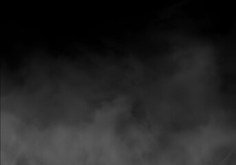 Dark abstract background with mystic grey smoke or fog texture creating an atmospheric and gloomy effect for creative design projects