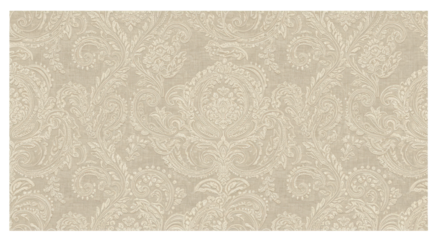 Antique Wallpaper: A close-up shot of an antique wallpaper with an elaborate design in beige hue. The wallpaper's texture exudes vintage charm.