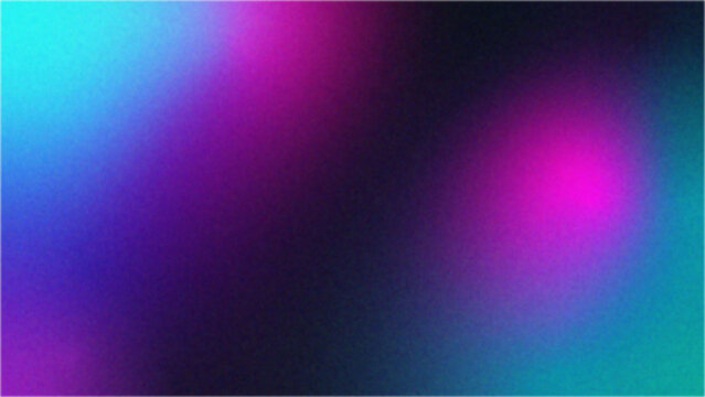 Abstract blurred background with purple pink blue and teal color gradient and soft smooth transitions noise grain texture blur. holiday eerie night festive backdrop halloween