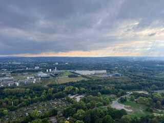 Fototapeta premium Urban aerial view of Dortmund, Nordrhein-Westfalen, Germany