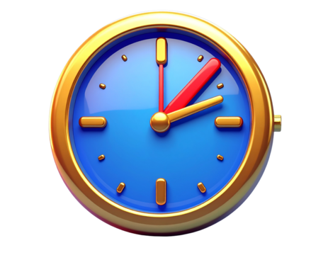 wall clock isolated on white - Powered by Adobe