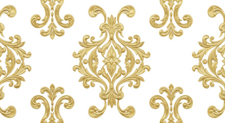 Gold Ornament Pattern: A symphony of ornate gold ornaments, intricately designed with delicate scrolls and floral motifs, embellishes the frame, offering a touch of opulence and refined beauty.