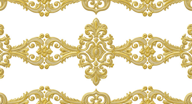 Golden Ornament Pattern: Exquisite and intricate, this captivating design showcases a repeating pattern of ornate golden elements. This design suggests luxury and opulence.