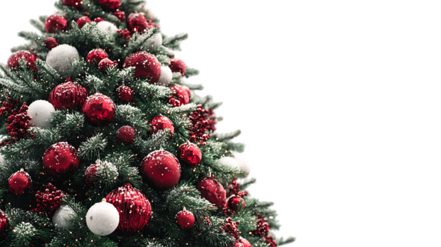 christmas tree with red balls