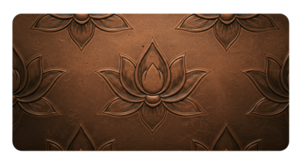 Lotus Pattern Texture: A meticulously crafted lotus flower pattern, carved with detail and precision, offers a serene aesthetic and conveys the symbolism of purity and enlightenment. 