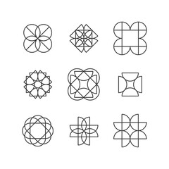 Brutalism shapes, minimalist geometrical figure, abstract bauhaus forms. Simple geometric element with square and rhombus.