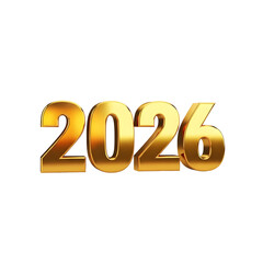 Shimmering gold 2026 numerals herald future aspirations, new beginnings, and celebratory milestones with radiant elegance.