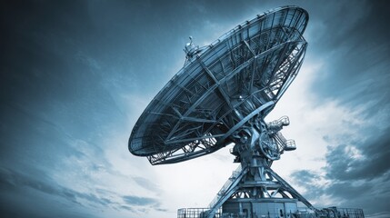 Powerful Satellite Dish for Global Communication Technology