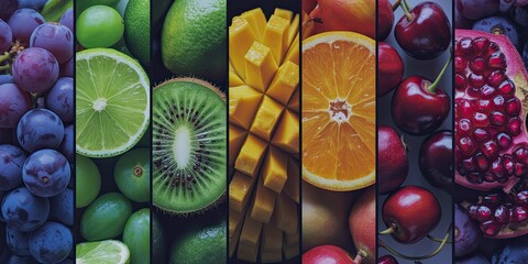 Vibrant fruit medley showcasing healthy eating and colorful ingredients