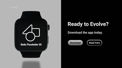 Minimal Black & White Watch Mockup Promo