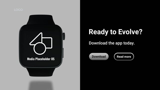 Minimal Black & White Watch Mockup Promo