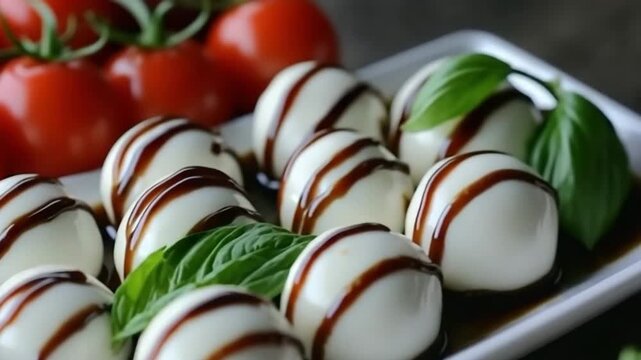 Enjoying Gen Turbo flyby with delicious mozzarella, fresh tomatoes, and a drizzle of balsamic reduction