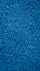 the wall is painted blue with visible details