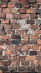 Obraz premium red brick wall with a visible texture. background