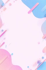 Abstract Composition With Soft Pastel Colors And Geometric Shapes Creating A Modern Aesthetic For Backgrounds And Designs