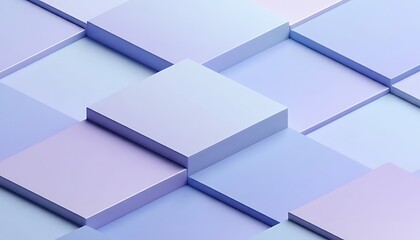 Abstract geometric pattern of light blue and purple squares creating a modern minimalist background