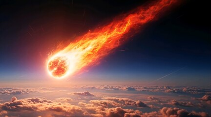 Meteor Blaze Over Earth’s Horizon