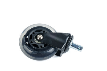 Industrial roller wheel isolated on white