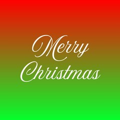 Fototapeta premium Fondo navideño con texto Merry Christmas y degradado rojo-verde. Fondo festivo con el texto “Merry Christmas” sobre un degradado rojo y verde. Ideal para tarjetas, invitaciones y más.