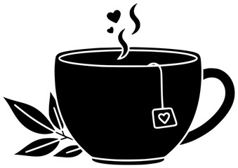 mint illustration green silhouette tea logo leaf icon herb outline fresh herbal healthy nature organic plant natural aroma peppermint shape women vector graphic background